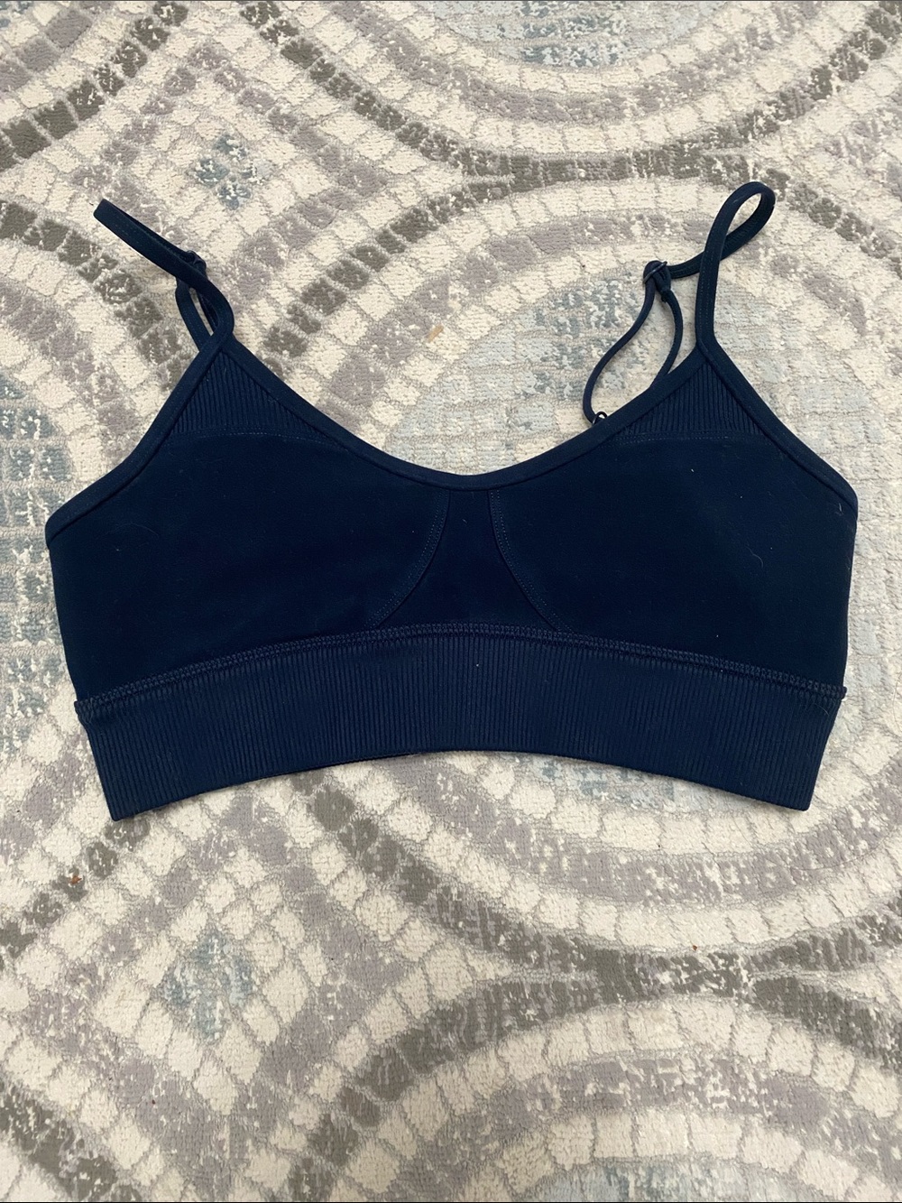 ALO Yoga Navy Seamless Bralette
